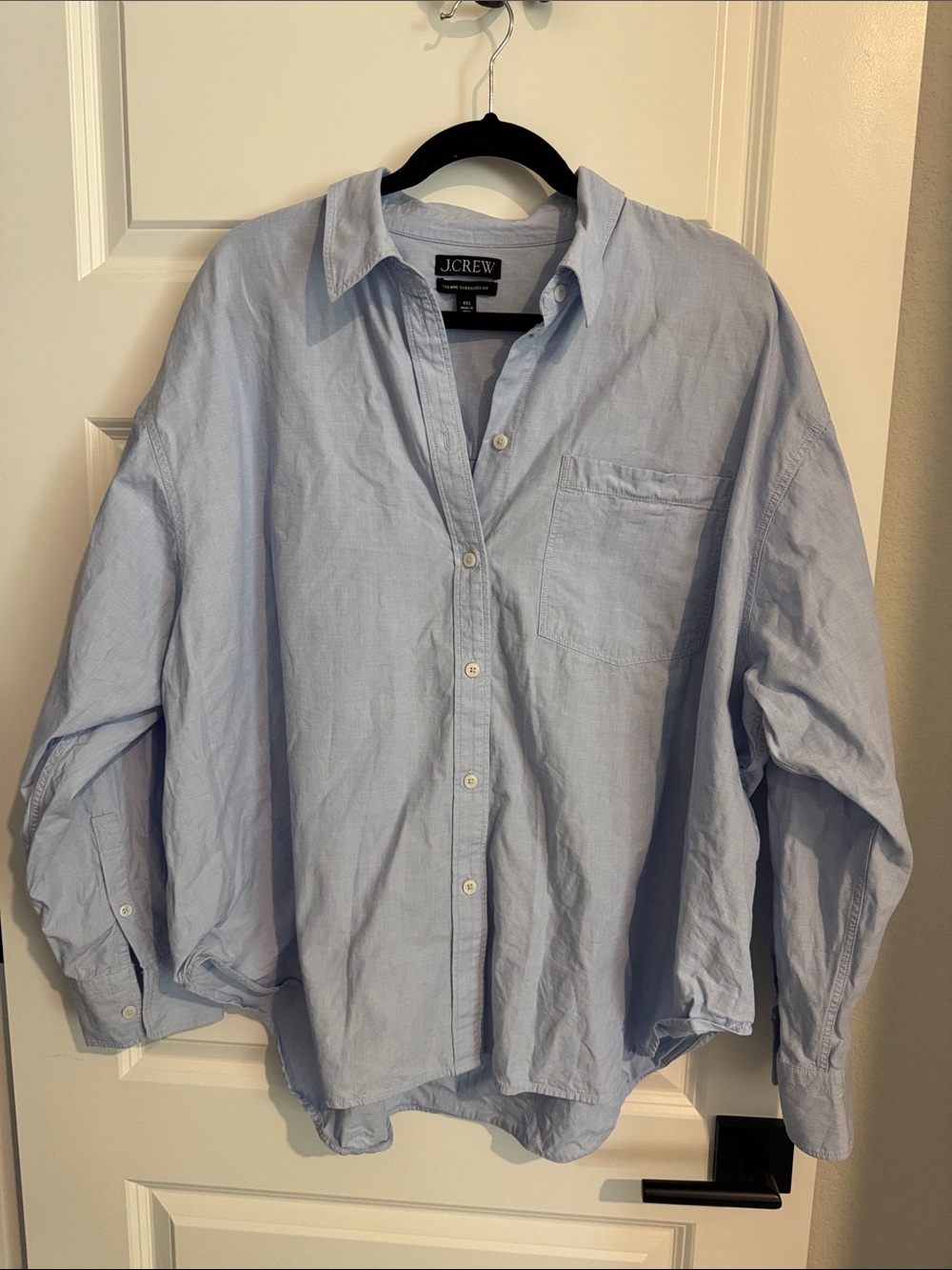 J. Crew Light Blue Cotton Button-Down Shirt